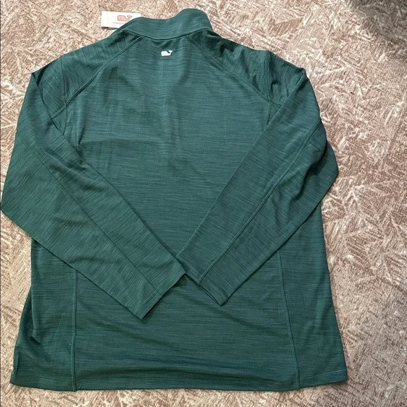 Men’s Vineyard Vines quarter zip Forest Green Pullover size XL NWT - Picture 8 of 10